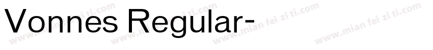 Vonnes Regular字体转换